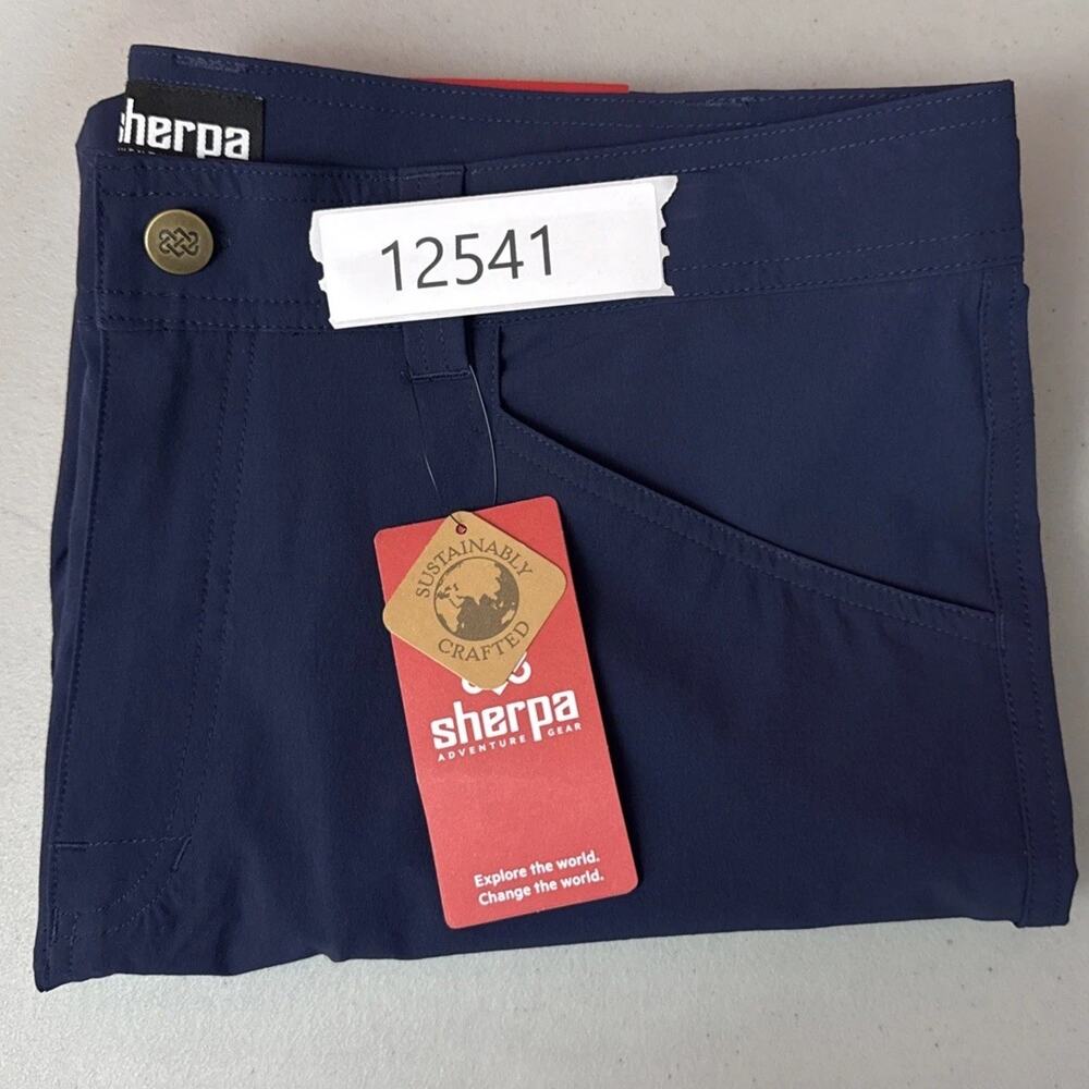 Sherpa Adventure Gear Mens 34 Cargo Shorts Blue Jamyang Drawstring Nylon Hiking - Picture 15 of 15